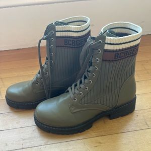 BCBG Generation Tassie lace-up boots, size 8